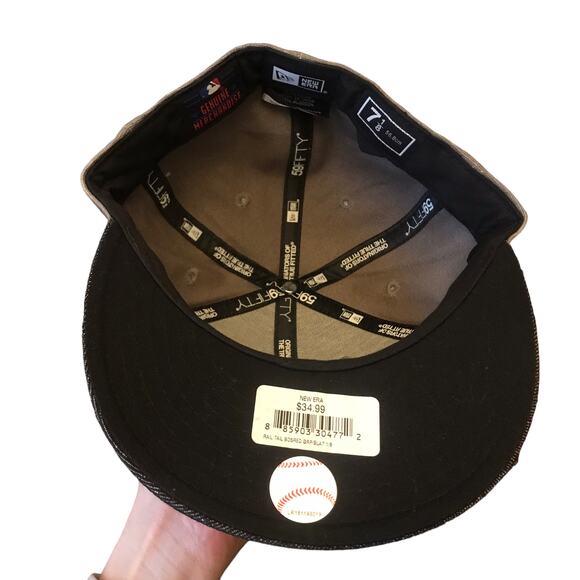 nwt new era boston red sox fitted hat 7 1/8 - Picture 4 of 4